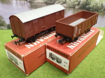 Kleinbahn H0 Konvolut ged. Güterwagen + Hochbordwagen in OVP (WA) D1721 - Bild 1 von 4