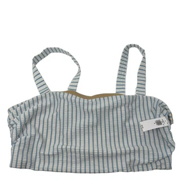 Top de bikini Old Navy para mujer talla 2X a rayas correas ajustables azul/blanco nuevo con etiquetas Foto 1 de 4
