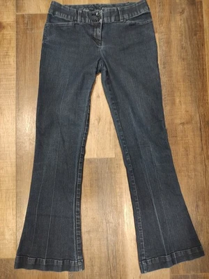 Jeans feminino The Limited 4R azul fit flare 678 cintura baixa lavagem escura jeans stretch - Imagem 1 de 3