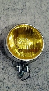 bumper mount round amber glass fog lights vw bus bmw e30 e28 m3 gti rabbit ti r - Picture 1 of 4