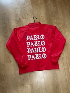Kanye West I Feel Like Pablo Ye Windbreaker Coach Jacket Size M Red - Picture 1 of 11