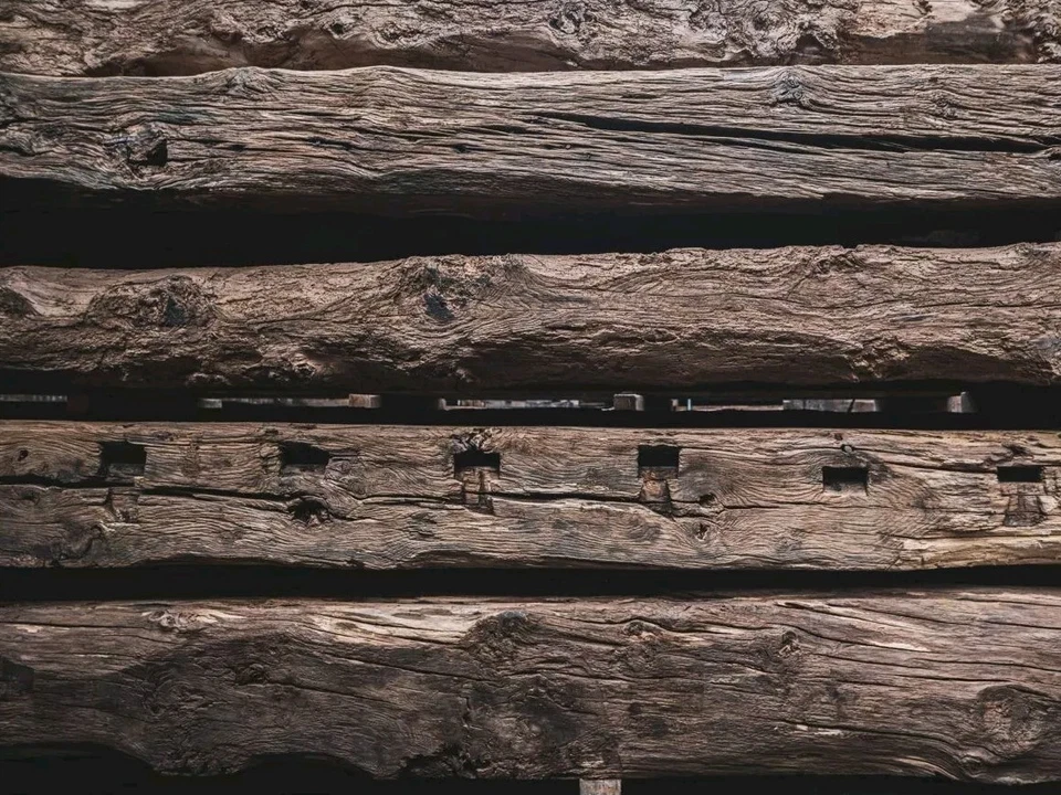 Eiche rustikal Balken Deko Unikat Altholz Säule Altholzbalken - Bild 1 von 3