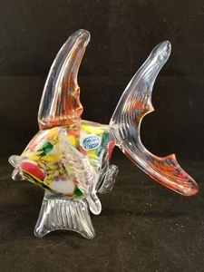 Rare Bohemia crystal glass Angel fish - Picture 1 of 6