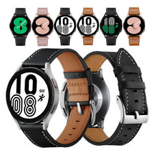 Quick Fit Classic Leather Watch Strap Band For Samsung Galaxy Watch 4 44mm 40mm