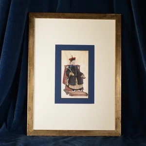 Belle Gouache Representative Un Mandarin China Circa 1840 Xixth Century Asian - Picture 1 of 3