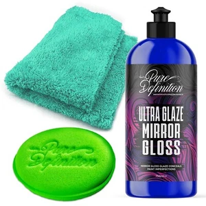 Car Glaze Ultra Mirror Finish Gloss Paintwork Polish Kit 750ML Pure Definition - Picture 1 of 8