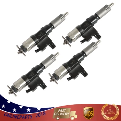 Inyectores de combustible 4 piezas 4HK1 para Isuzu NPR NPR-HD diésel 2001-2007 095000-5471 Foto 1 de 4