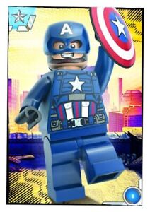 LEGO Marvel Serie 1 Trading Card Nr. 1 - Captain America - Helden Karte