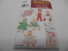 Simplicity Pattern 4707 1950s Vintage Baby Doll Clothes