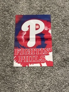 MLB Philadelphia Phillies Tie-Dyed Garden Flag 2 Sided Premium Yard Flag. - Picture 1 of 2