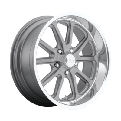 US MAG Rambler U111 22X11 5X127 ET18 Textured Gray w/Diamond Cut Lip (Qty of 1) - Изображение 1 из 4