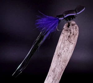 Flatwing Gurgler - Blurple - 3/0 - Pesca con mosca nocturna a rayas jardín - Imagen 1 de 2