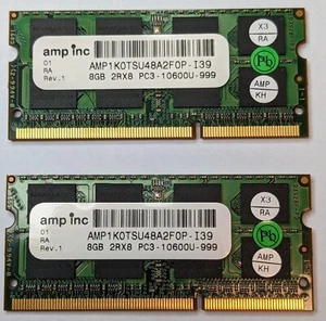 New AMP 16GB 2RX8 PC3-10600U DDR3 Laptop RAM Memory Macbook Pro 13" 15" 2x8G - Picture 1 of 2