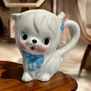 Vintage Lefton Mr Toodles Maltese Dog Creamer  Kitschy MCM  3975 - Bild 1 von 9