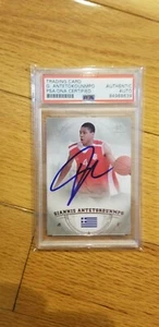 2013-14 GIANNIS ANTETOKOUNMPO UD SPA RC Auto #36 Rookie PSA/DNA authentisches AUTO - Bild 1 von 3