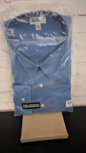 Paul Fredrick Herrenhemden pflegeleicht 100 % Baumwolle blau oder zinnfarben Gr. 19-37 neu - Bild 1 von 4