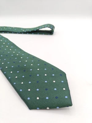 🇺🇲 Corbata Jos A Bank Traveler Para Hombres Verde Lunares Resistente a Manchas 59x3 1/8 Foto 1 de 4