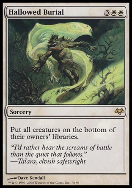 Hallowed Burial - Medium Play MTG Eventide - Image 1 of 1