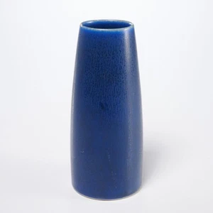 Palshus Per Linneman Schmidt Denmark Blue Pottery Small Bud Vase MCM 5.25"h - Picture 1 of 6