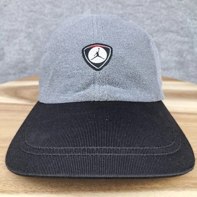 Boné Air Jordan alça traseira cinza preto 5 painéis último tiro Jumpman Michael masculino - Imagem 1 de 4