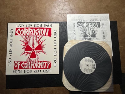 Corrosion Of Conformity - Eye For An Eye LP 1988 Caroline Records CROSSOVER - Image 1 of 4