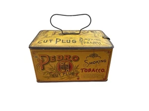 PEDRO CUT PLUG TABACO PARA FUMAR - WM. S. Kimball - Lata/Cubo Publicitario Lata - Imagen 1 de 7