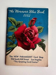 1952 NORCROSS Blue Bock CALENDAR VINTAGE - Picture 1 of 5