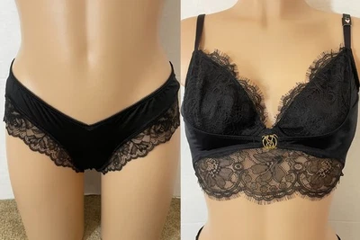 S-DD VICTORIA'S SECRET So OBSESSED Demi BRA + M Panty Set Lot Silky Soft & Lace - image 1 of 4