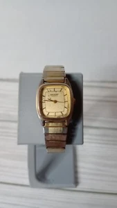 Vintage Sharp Stretch Band Men's Watch Gold Tone Face - Picture 1 of 8