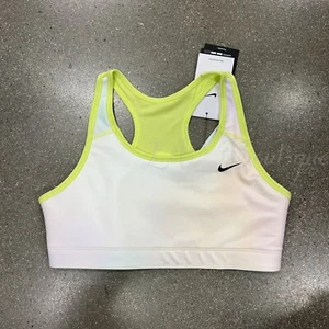NWT Nike DJ6023-736 Kid Girls Dri-FIT Swoosh Reversible Sports Bra Lemon Size XL - Picture 1 of 10