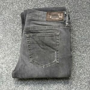 Diesel Straitzee Jeans Grey Stretch Zip Distressed Women's W 28 L 32 UK 10