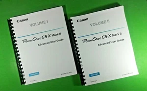 Owners Manual for Canon G5x MKII Power Shot Camera 316 Pages W/Clear Covers! - Picture 1 of 3