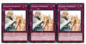 Yugioh - 3X Advertencia Solemne - Común - 1ª Edición - SDCH-EN036 - Casi Como Nuevo - Imagen 1 de 1