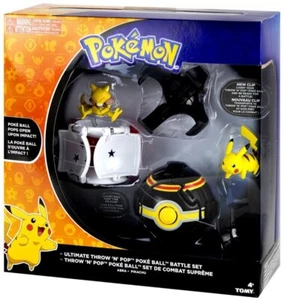 Pokemon Ultimate Throw 'N' Pop Poke Ball Battle Set | Abra & Pikachu - Picture 1 of 3