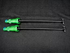 Traxxas X-Maxx 8s Steel Front or Rear Heavy Duty Driveshafts CVD Stub Axle Green - Picture 1 of 3