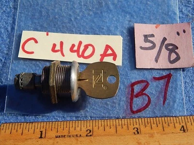 1960s Rowe Cabinet Lid Lock 5/8 inch key C440A - MM series models (B7) - Image 1 of 4