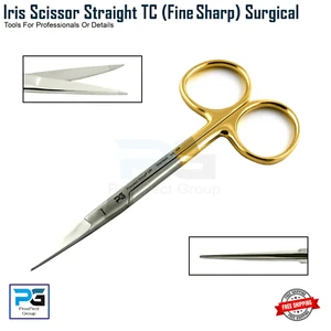 Iris Gum Scissors Straight TC Dental Surgical Sharp Fine tip Surgical Stainless - Picture 1 of 8
