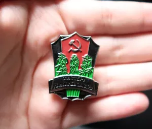CCCP Brosche Farmer Master Grower Award Badge UdSSR Metal Classics Union WW2 Pin - Bild 1 von 9