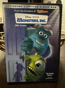 Monsters, Inc. (DVD, 2002, 2-Disc Set, Collectors Edition) Billy Crystal - Picture 1 of 3