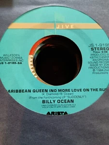 Billy Ocean, Caribbean Queen (No More Love On The Run) ~ NM 1984 Jive 45 +sleeve - Picture 1 of 1