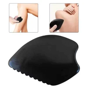 Natural Bian Stone Gua Sha Board Scraping Tool Facial Massage Neck Back Therapy - Picture 1 of 11