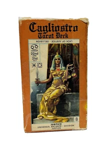 Cagliostro Tarot Deck Red Back Complete 78 Cards Instructions & Box 1981 - Picture 1 of 11