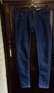 ladies skinny jeans size 10 Dark Navy 32L Stretchy, Button Flies 🌟Unworn - Picture 1 of 7