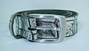 Jeansgürtel in Kroko silber-glänzend - Bild 1 von 4