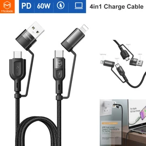 Mcdodo 60W USB-C PD Cable Charger for iPhone 16 15 14 13 Samsung S24 S23 S22 S21 - Picture 1 of 12
