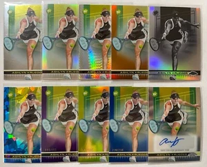 10 2024 Topps Chrome Ashlyn Krueger RC w 1 Auto & Negative Blue Purple Green Ref - Picture 1 of 1