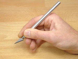 HOBBY KNIFE +6 Ultra sharp blades Metal handle EXPO suit craft knives FREE POST - Imagen 1 de 2