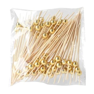 100 Pcs Cute Cocktail Picks Long Pearl Toothpicks Appetizers Fruits Sticks De... - Picture 1 of 5
