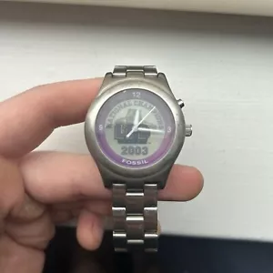 Fossil Kaleido 2003 National Champion Watch LSU Tigers Football Sun Faded Dial - Picture 1 of 6