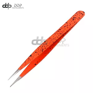 Tweezers For Ingrown Hair Tweezers Facial Hair Removal Pointy (Orange & Black) - Picture 1 of 3
